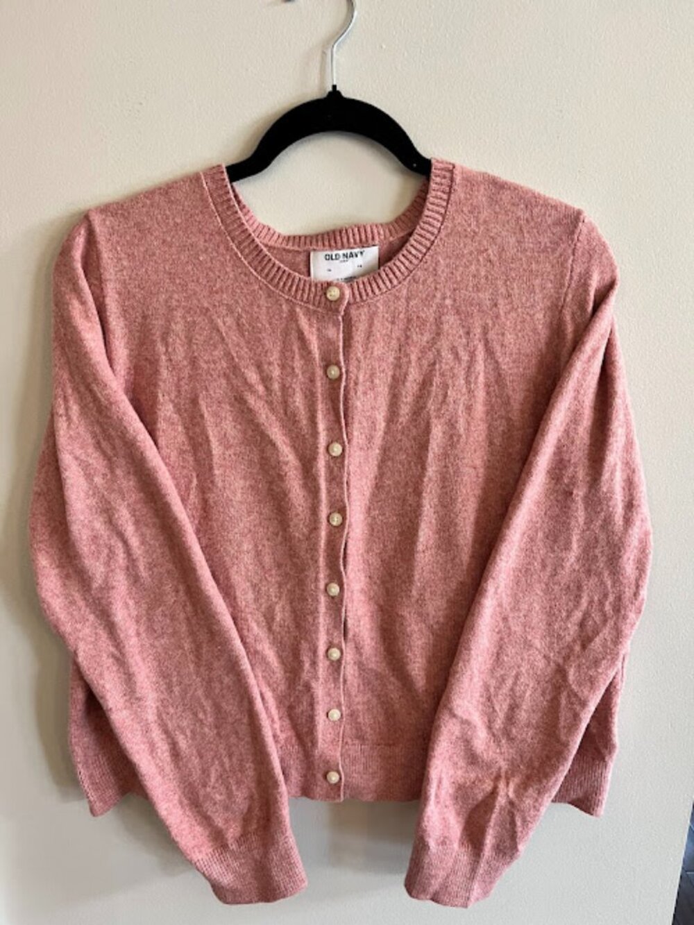 Old Navy Women's Pink Button Up Cardigan - Size Extra-Large
